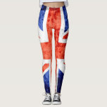 Leggings Drapeau vintage du Royaume-Uni #7<br><div class="desc">Drapeau vintage du Royaume-Uni. Le design est disponible sur d'autres produits.</div>