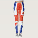 Leggings Drapeau vintage du Royaume-Uni #9<br><div class="desc">Drapeau vintage britannique. Le design est disponible sur d'autres produits.</div>