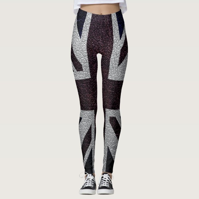 Leggings Drapeau vintage UK #12 (Devant)