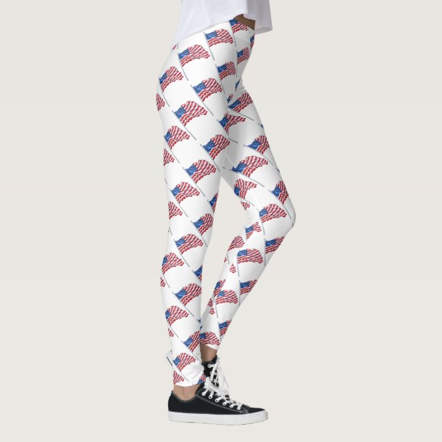 Leggings Drapeaux américains (Droite)