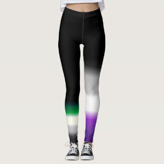 Leggings Drapeaux aromantic asexuels de fierté d'as