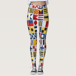 Leggings Drapeaux nautiques