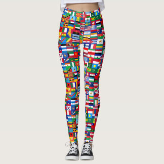 Leggings drapeaux pour femmes, Conception de drape