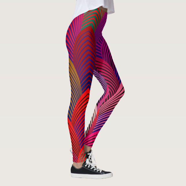 Leggings Droits d'exercice aérobie (Droite)