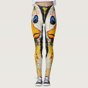 Leggings Drôle Canard 90s Street Art Graffiti déçu