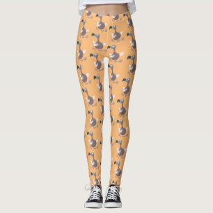 Leggings Drôle dessin animé d'oiseau de dodo