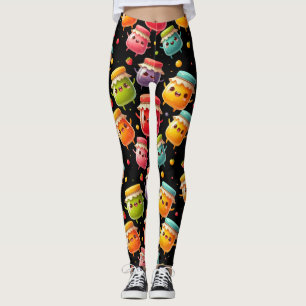 Leggings Drôle Joyful Jumping Jarres de Jubilant Jam