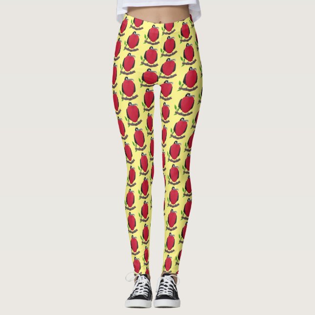Leggings Drôle magnifique dessin animé de frégate (Devant)