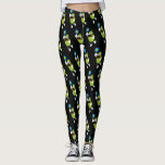 Leggings Drôle Moustache Picket Jouer Pickleball Noir<br><div class="desc">Tous vos amis de pickleball vont se moquer de ces Drôle Leggings de Pickleball avec un tout motif d'une "personne" mustachée de pickleball tenant une pagaie et des balles. Idéal pour jouer au rec ou au tournoi/match club. Modifiez facilement la couleur arrière - plan à votre préférence.</div>