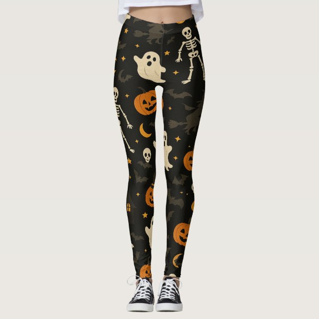 Leggings drôles d'Halloween (Devant)