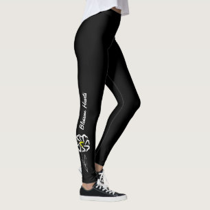 Leggings du coeur de fleurs