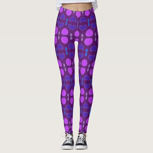 Leggings du coeur pourpre (Devant)