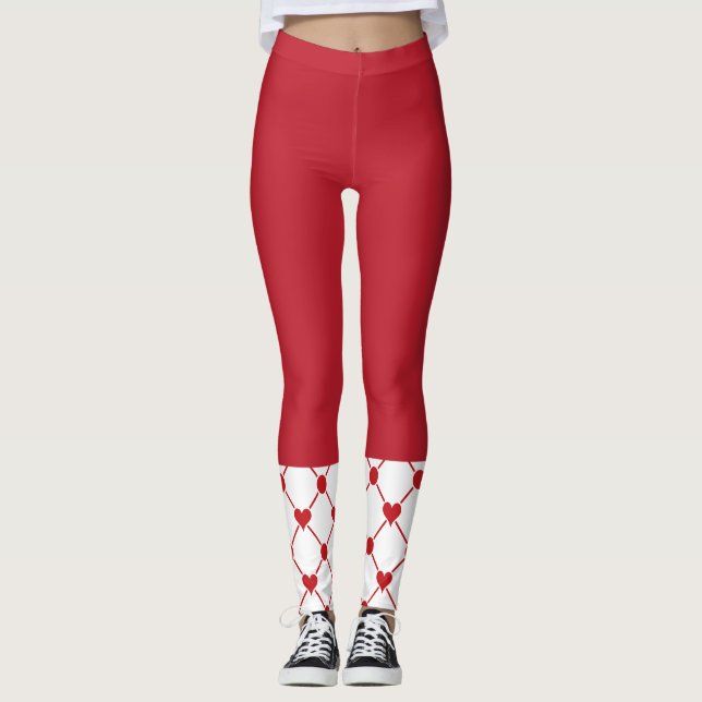 Leggings du coeur rouge (Devant)