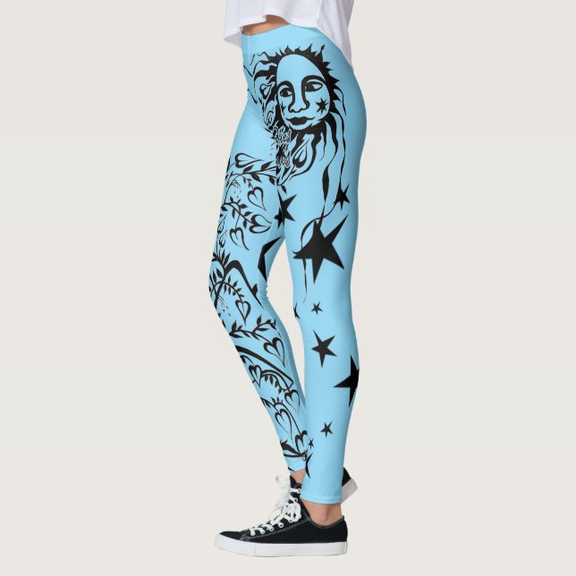 Leggings du concepteur encré à la main (Gauche)