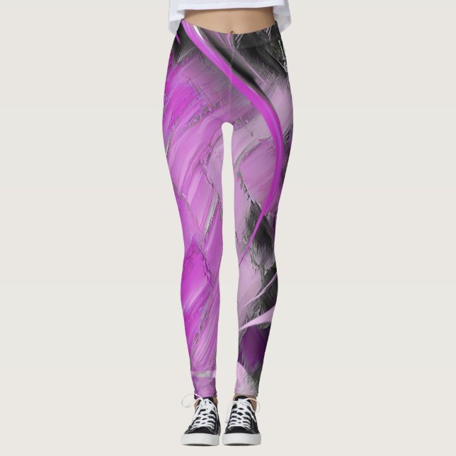 Leggings du concepteur pourpre (Devant)