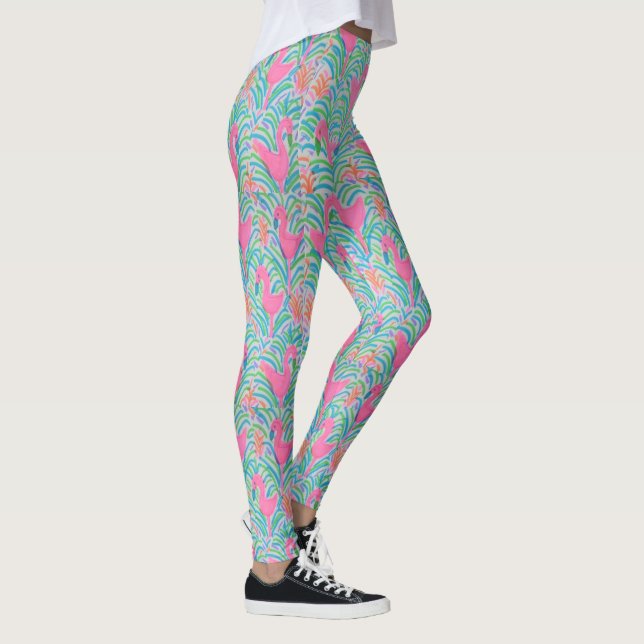 Leggings du Flamant rose Jungle Party (Droite)