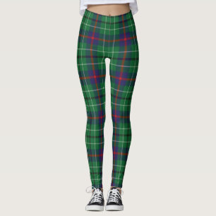 Leggings Duncan Tartan Scottish Clan Plaid Motif