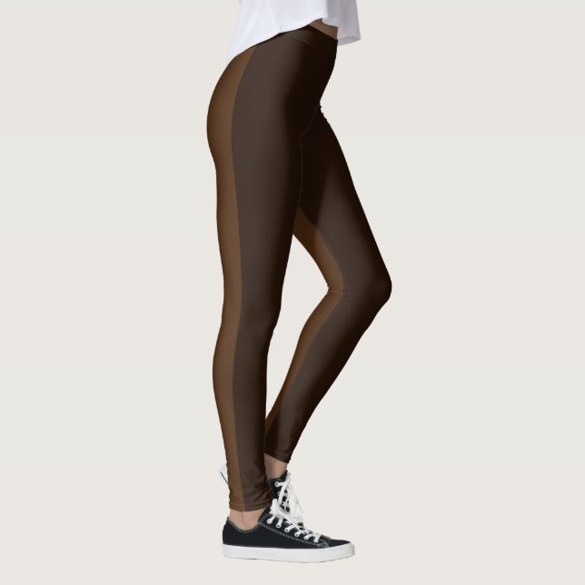 Leggings Duo ultra-stretch pour femmes Brown pleine longueu (Droite)