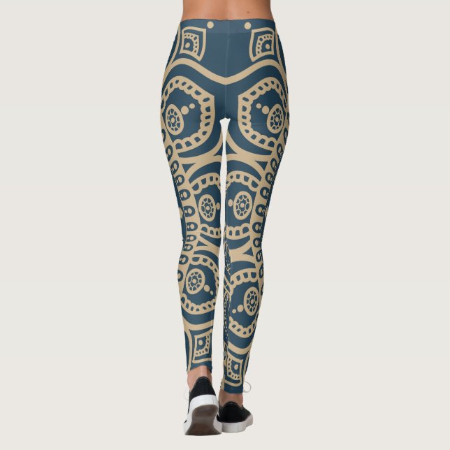 Leggings Dusty design amoureux avec image complète Mandala  (Dos)