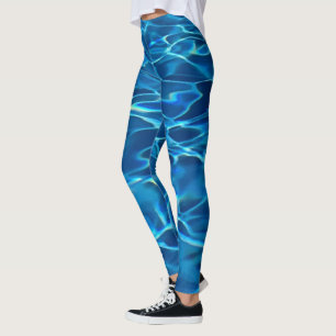 Leggings Eau de la piscine bleu foncé