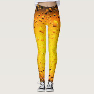 Leggings Eau jaune Cool élégant goutte bière