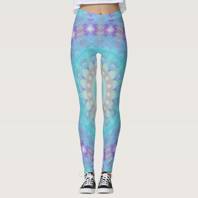 Leggings Eaux aquamarines (Devant)