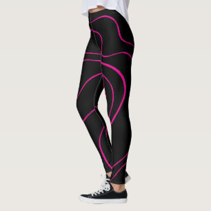 Leggings Ebb et flux 2 - Magenta et noir