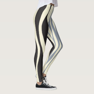 Leggings Ebb et flux en noir, gris et crème