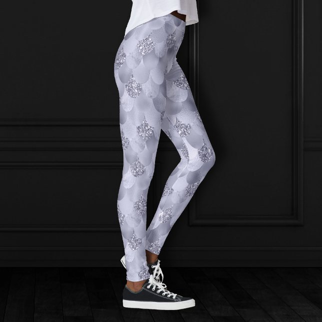 Leggings Échelles Chic Mermaid | Dusty Lavender Purple Lust (Créateur téléchargé)