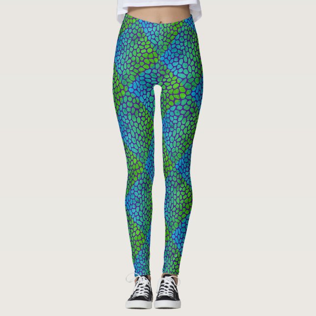 Leggings Échelles de sirène (Devant)