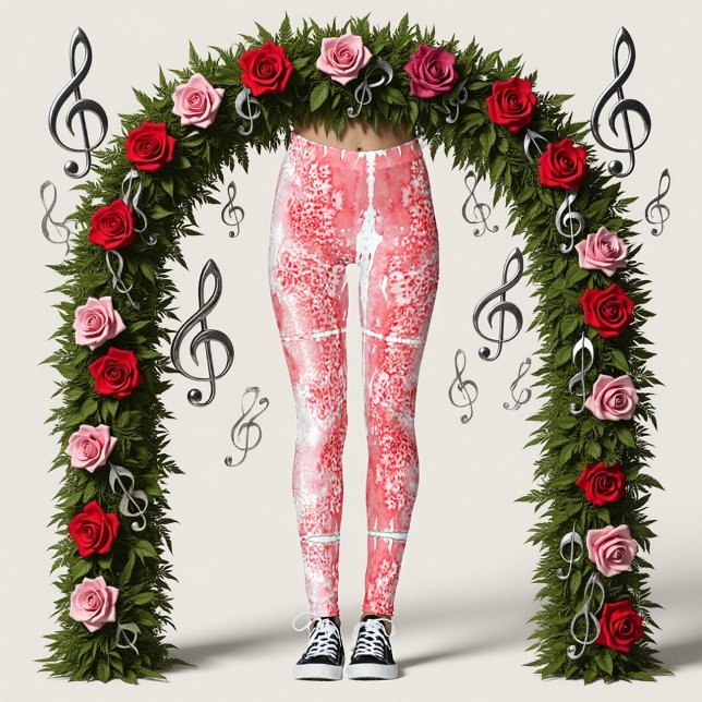 Leggings Échos Cramoisis (Créateur téléchargé)