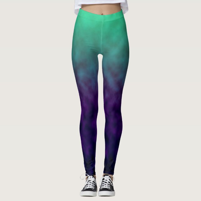 Leggings Échos de la marée d'améthyste (Devant)