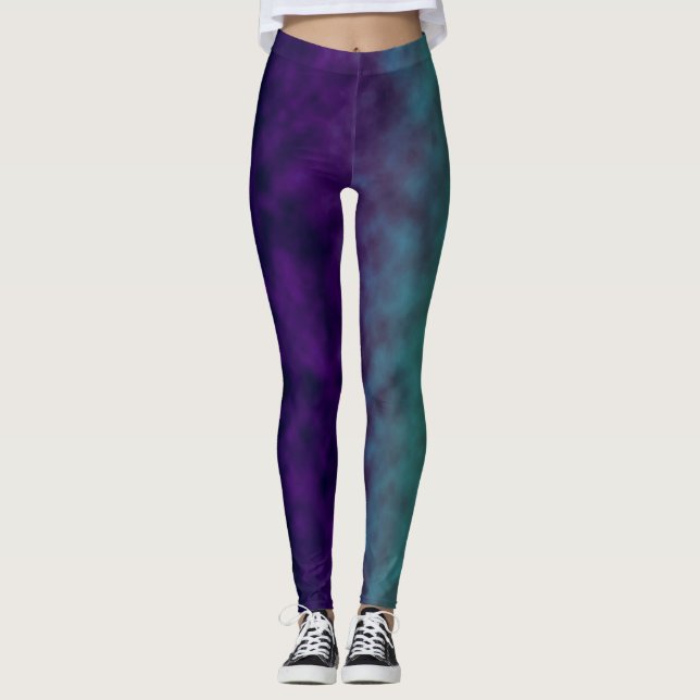 Leggings Échos de la marée d'améthyste (Devant)