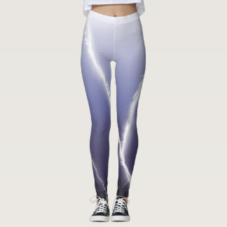 Leggings Éclair blanc