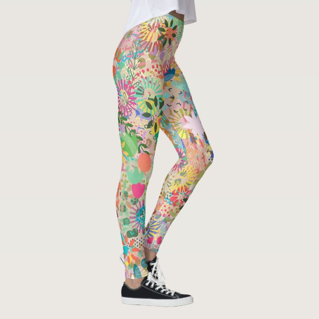 Leggings éclatement d'étoile funky (Droite)