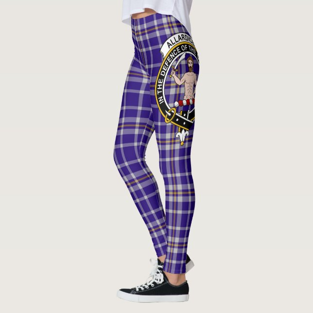 Leggings Ecosse Clan Allardice Crest Tartan Femmes Leging (Gauche)