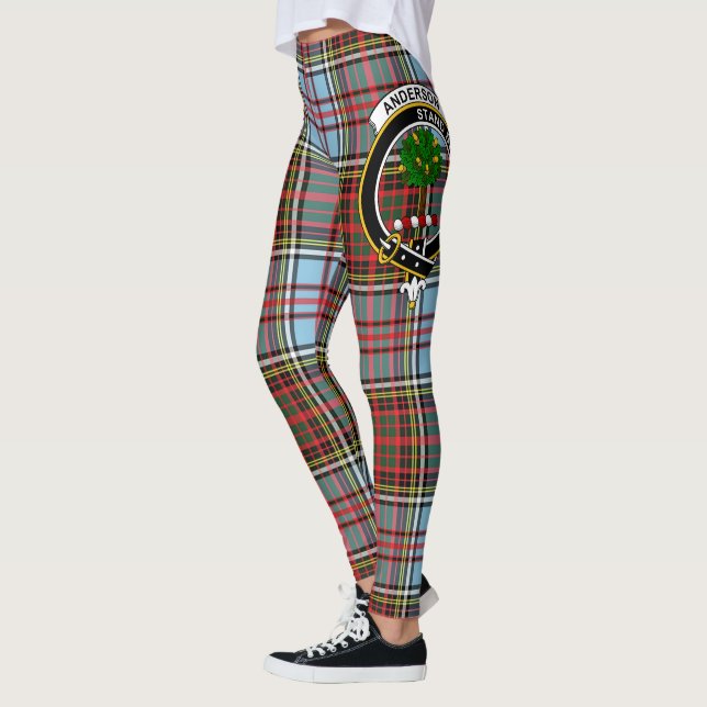 Leggings Ecosse Clan Anderson Ancienne Cimier Femmes Tartan (Gauche)