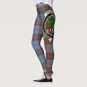 Leggings Ecosse Clan Anderson Crest moderne Tartan Femmes