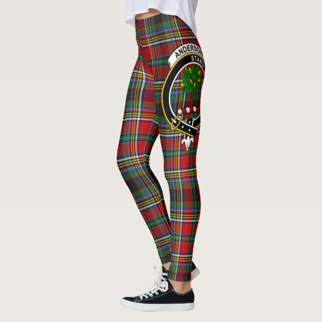 Leggings Ecosse Clan Anderson De Arfrein Crest Tartan (Gauche)