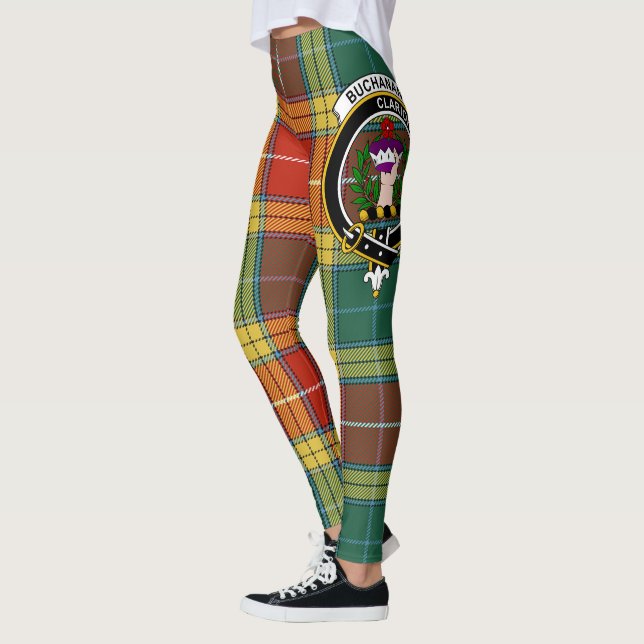 Leggings Ecosse Clan Buchanan Old Sett Crest Tartan Femmes (Gauche)