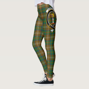 Leggings Ecosse Clan Chisholm Chasse Crest Tartan Femmes