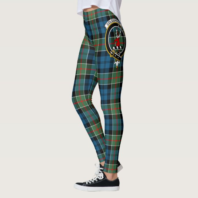 Leggings Ecosse Clan Colquhoun Ancienne Crest Tartan Femmes (Gauche)