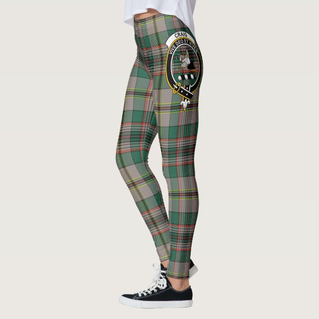 Leggings Ecosse Clan Craig Ancienne Crest Tartan Femmes (Gauche)