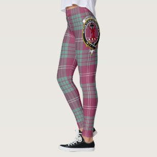 Leggings Ecosse Clan Crawford Ancienne Crest Tartan Femmes