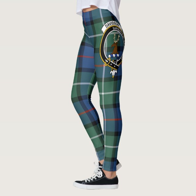 Leggings Ecosse Clan Davidson De Tulloch Crest Tartan (Gauche)