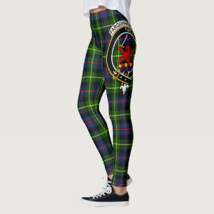 Leggings Ecosse Clan Farquharson Crest moderne Tartan Femme