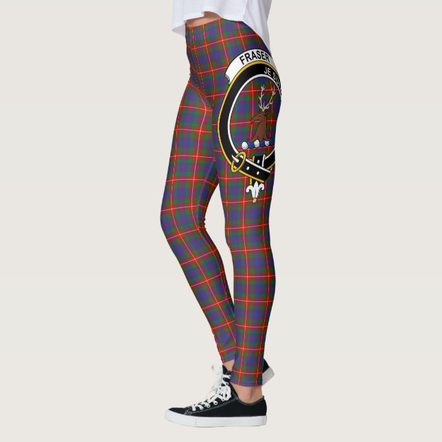 Leggings Ecosse Clan Fraser de Lovat Crest Tartan Femmes (Gauche)