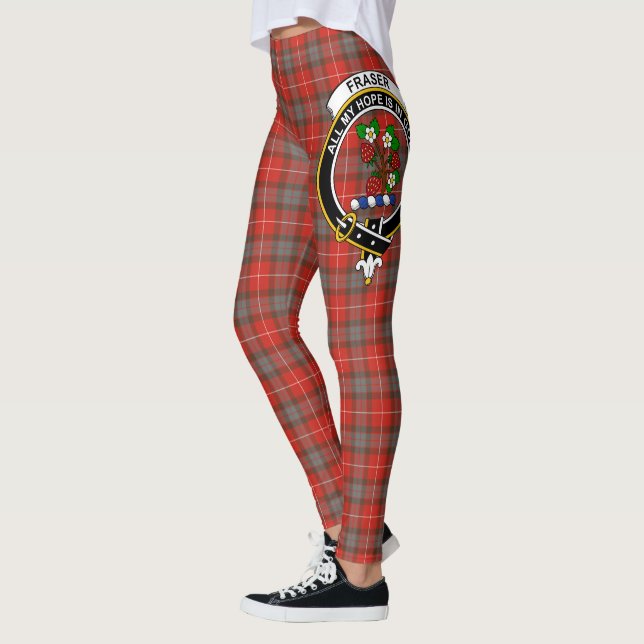 Leggings Ecosse Clan Fraser Patiné Crest Tartan Femmes (Gauche)