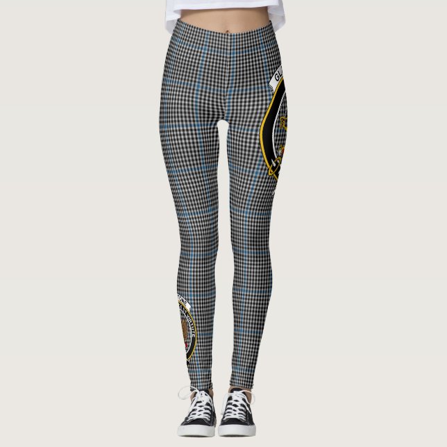 Leggings Ecosse Clan Gladstone Chasse Crest Tartan Femmes (Devant)