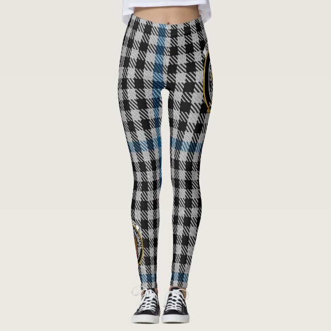 Leggings Ecosse Clan Gladstone Crest Tartan Femmes Leging (Devant)